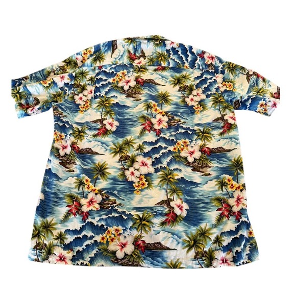 Pacific Legend Apparel Hawaii Short Sleeve Button Up Palm 2XL Vacation - Picture 4 of 4